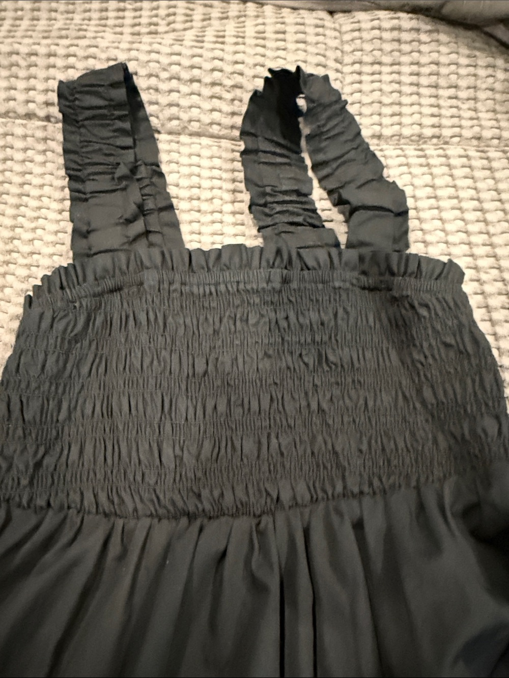 abercrombie women’s Black Smocked Tiered Sundress - Picture 3 of 3